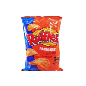RUFFLES 155gr ΠΑΤΑΤΑΚΙΑ ΚΥΜΑΤΙΣΤΑ BARBEQUE