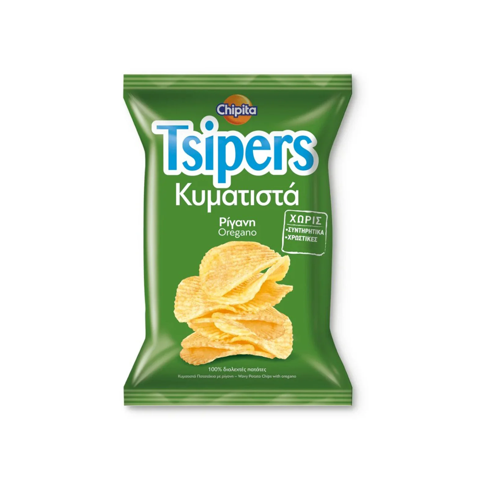 Πατατάκια Με Ρίγανη Κυματιστά Tsipers 160gr