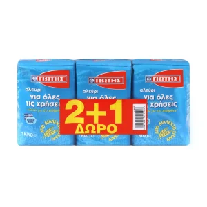 ΓΙΩΤΗΣ Αλεύρι για Όλες τις Χρήσεις 2x1kg +1 Δώρο