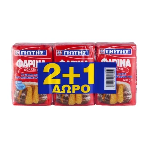 ΓΙΩΤΗΣ Φαρίνα Κόκκινη 2x500g +1 Δώρο