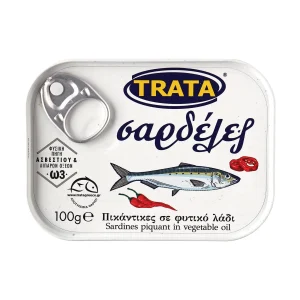 TRATA Σαρδέλες Πικάντικες σε Φυτικό Λάδι 100g