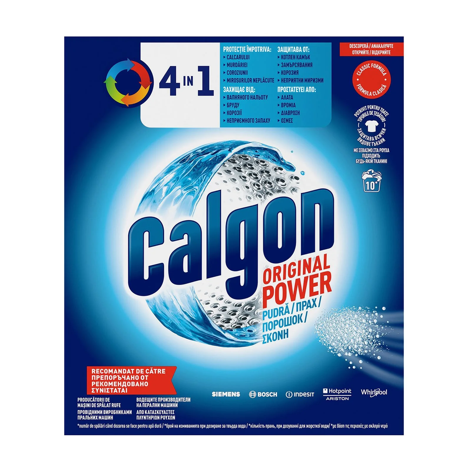 CALGON Αποσκληρυντικό Νερού Πλυντηρίου Ρούχων σε Σκόνη 950g