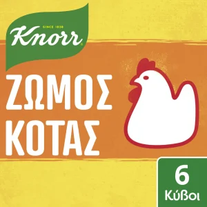 KNORR Κύβοι Ζωμού Κότας 6 Τεμάχια 60g