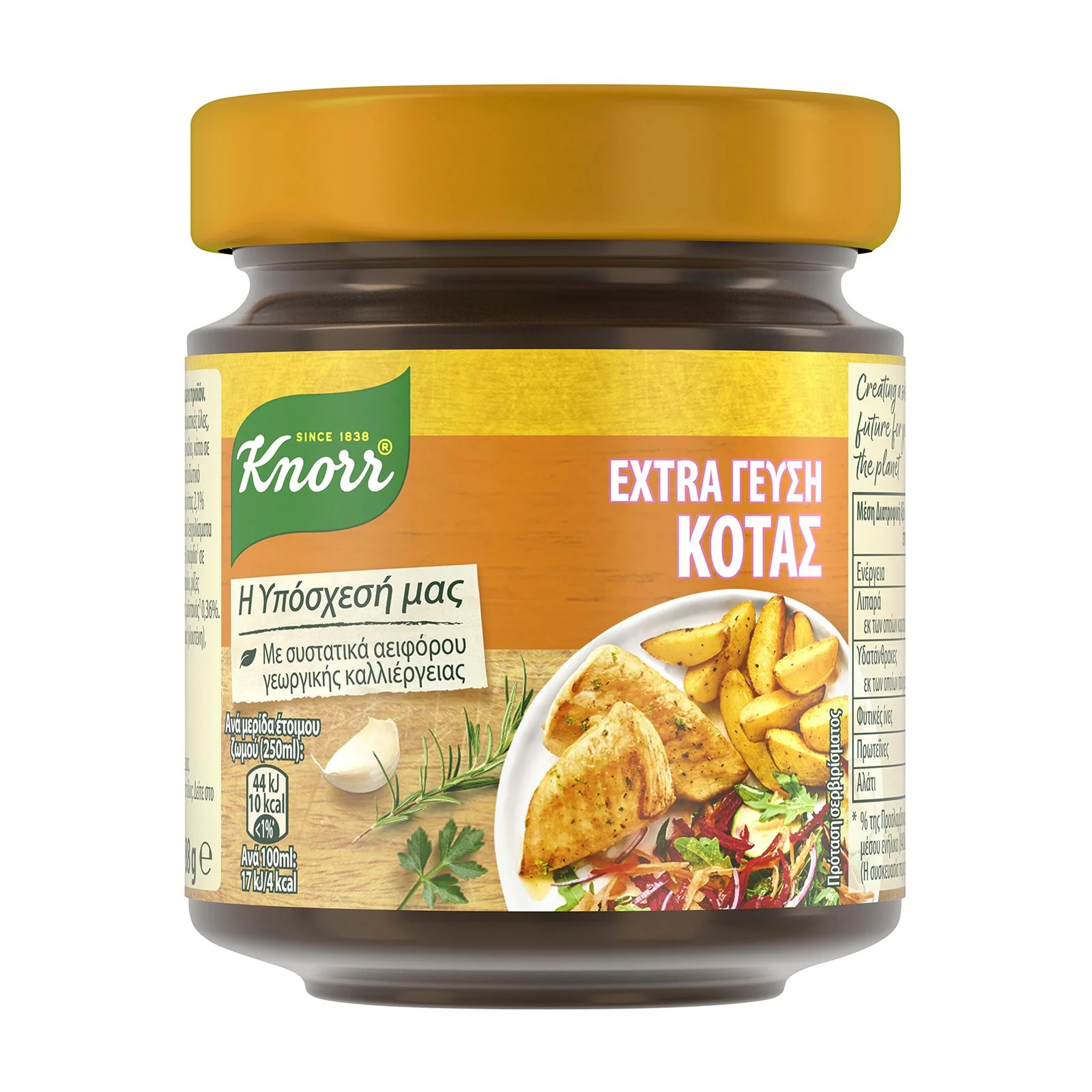 KNORR Extra Γεύση Κότας Ζωμός σε κόκκους 88g