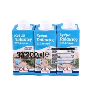 MR.GRAND Κρέμα Γάλακτος 23_ Λιπαρά 3x200ml