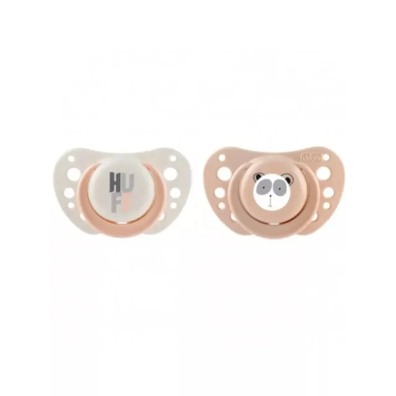 CHICCO Physio Forma Air Πιπίλες Σιλικόνης 0-6m Μπεζ-Ροζ 2 Τεμάχια