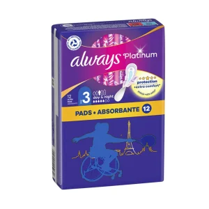 ALWAYS Platinum Ultra Night Σερβιέτες 12τεμ