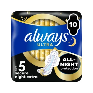 ALWAYS Ultra Σερβιέτες No5 Secure Night Extra 10τεμ