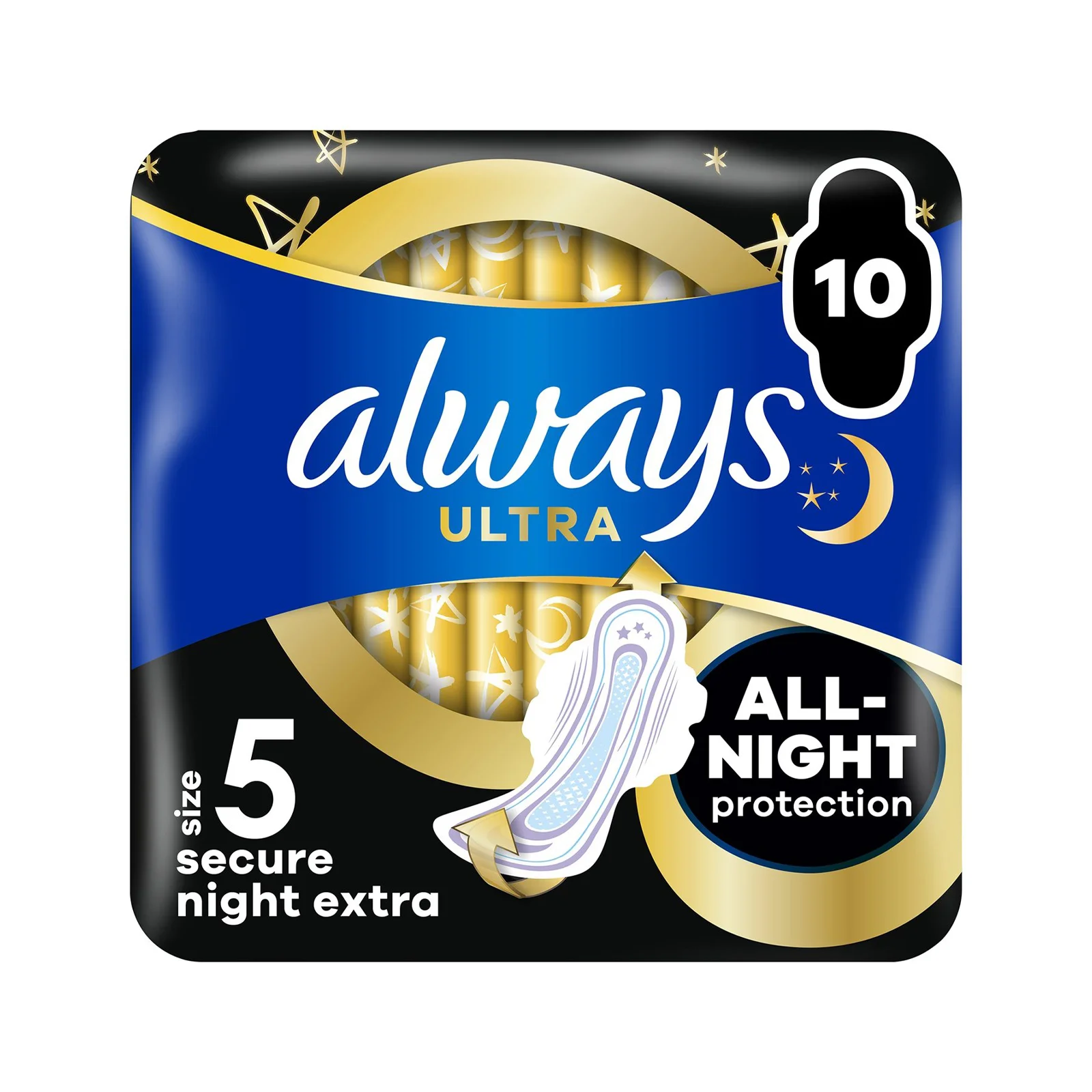 ALWAYS Ultra Σερβιέτες No5 Secure Night Extra 10τεμ