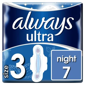 ALWAYS Σερβιέτες ONM Ultra Night 100_ protection (7 τεμ) Κ.Ε