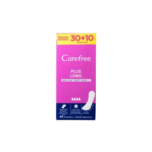 CAREFREE Σερβιέτες Plus Long 30 + 10 Τεμάχια Δώρο