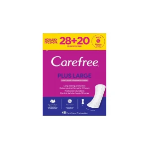 CAREFREE Σερβιετάκια Plus Large Light Scent 28+20τμχ