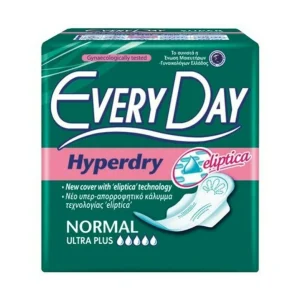 EVERYDAY Hyperdry Normal Ultra Plus Σερβιέτες με Φτερά για Κανονική Ροή 5 Σταγόνες 10τμχ