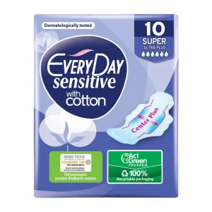 EVERYDAY Sensitive Super Ultra Plus Σερβιέτες 10τεμ