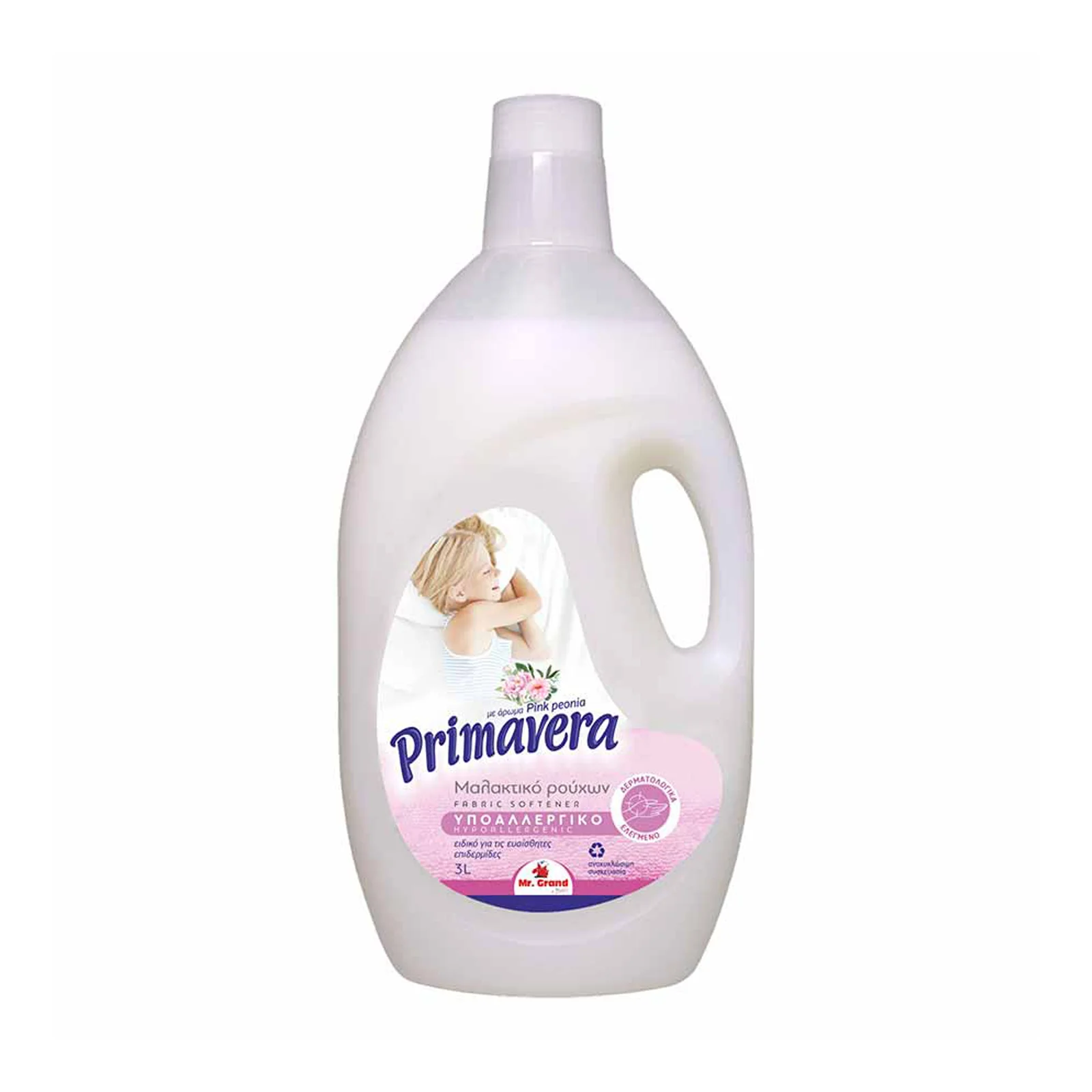 MR.GRAND Μαλακτικό Ρούχων Υποαλλεργικό Pink Peonia 3lt