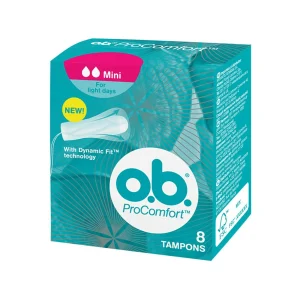 O.B. Ταμπόν ProComfort Dynamic Fit Mini για Ελαφριά Ροή 8τμχ