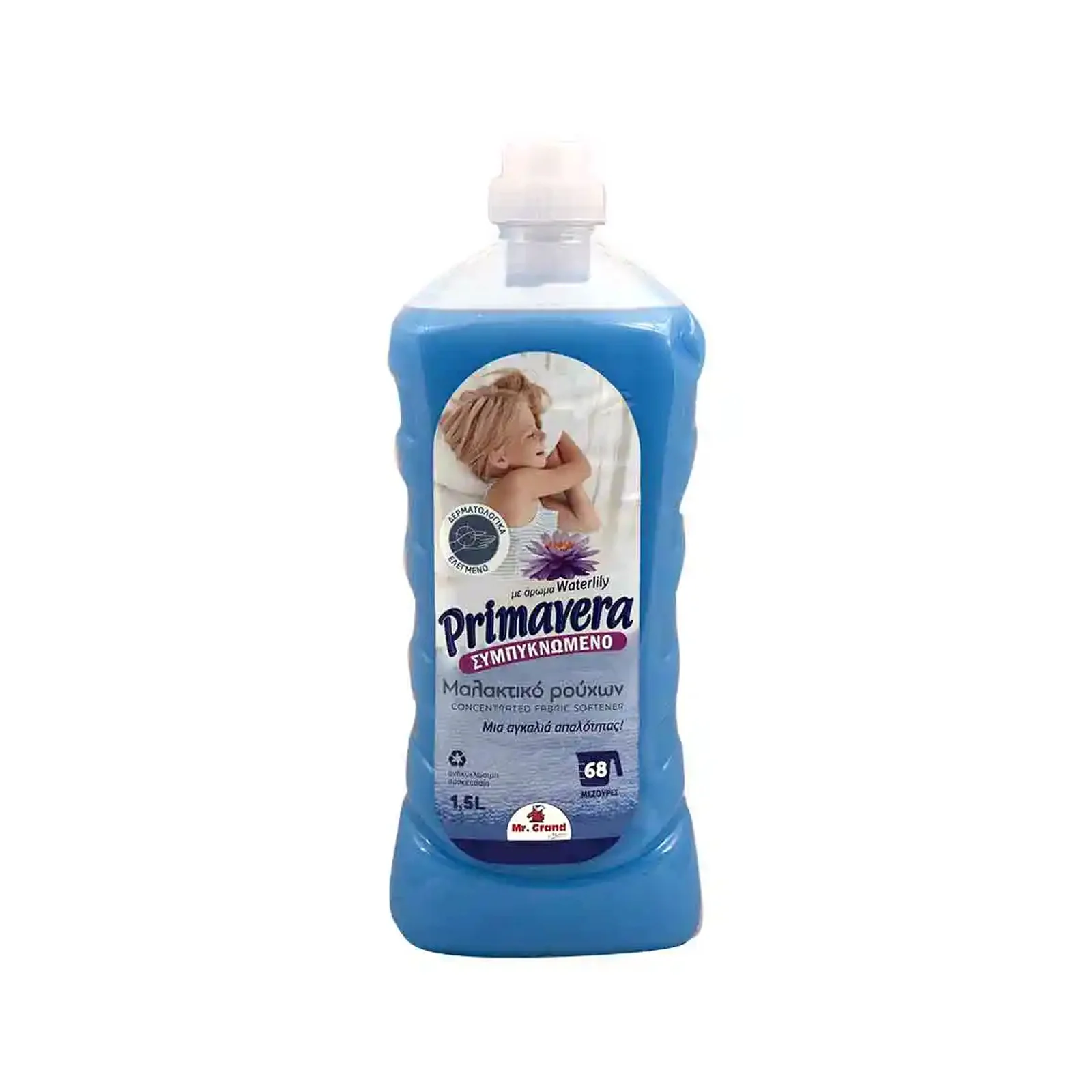 MR.GRAND Συμπυκνωμένο Μαλακτικό Ρούχων Waterlily 68mez. 1,5lt