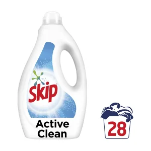 SKIP Απορρυπαντικό Πλυντηρίου Ρούχων Υγρό Active Clean 28 πλύσεις