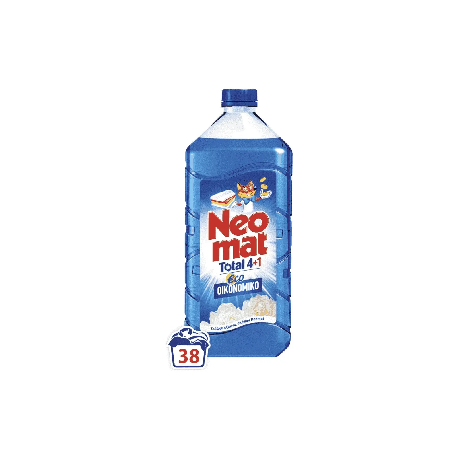 ΝΕΟΜΑΤ Eco Απορρυπαντικό Πλ. Gel Blue 38μεζ 1,71lt