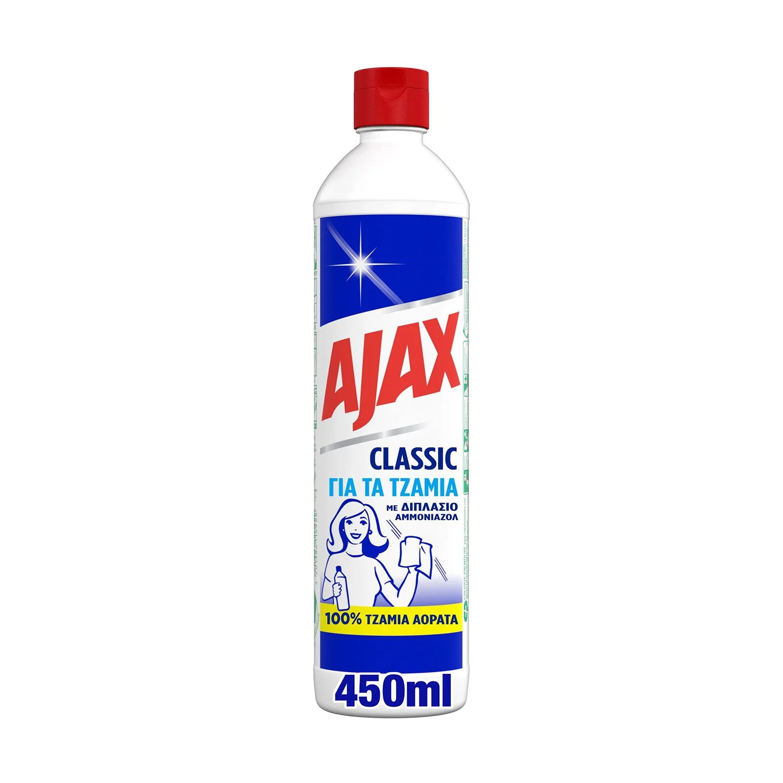 AJAX Καθαριστικό Τζαμιών Classic 450ml