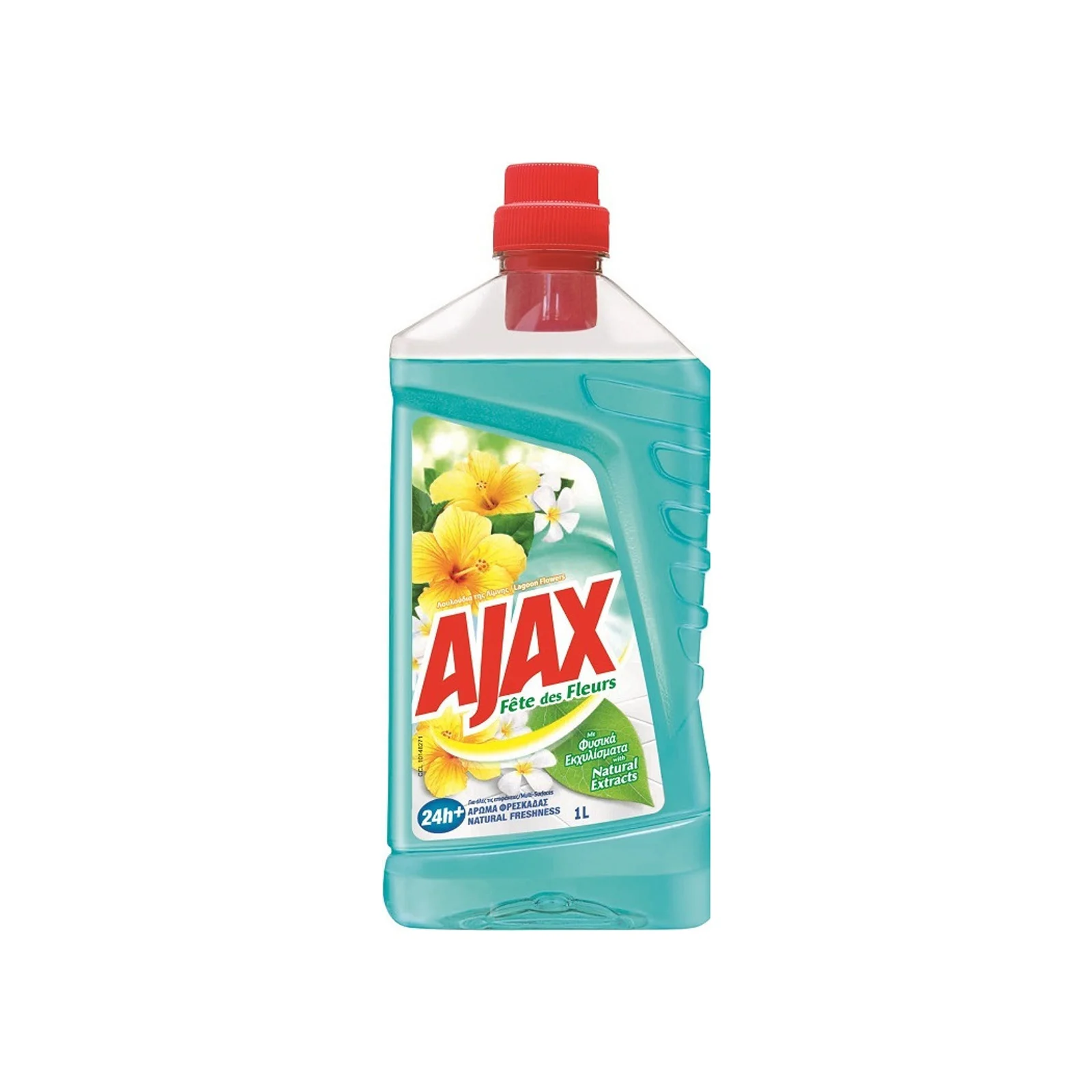 AJAX Καθαριστικό Υγρό Πατώματος Λουλούδια της Λίμνης 1lt