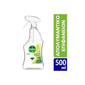 DETTOL Απολυμαντικό Spray Υγιεινή και Ασφάλεια Lime & Mint 500ml