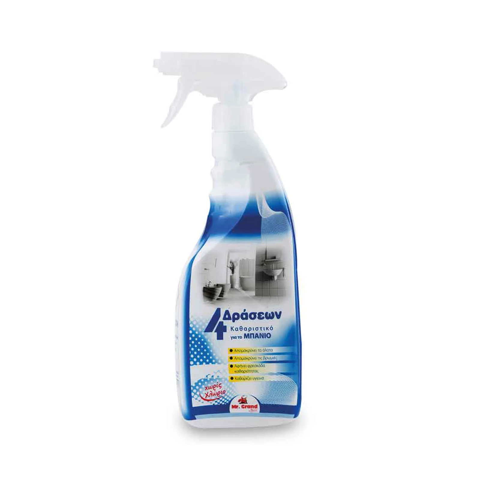 MR.GRAND Πολυκαθαριστικό Σπρέι Μπάνιου 4σε1 750ml