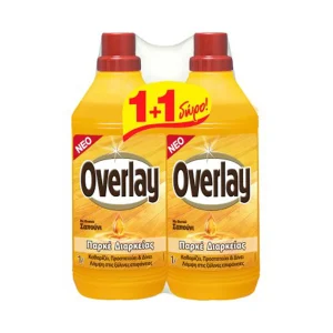 OVERLAY Καθαριστικό Ξύλινων Επιφανειών Παρκέ 1lt +1 Δώρο