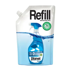 PLANET Καθαριστικό Τζαμιών Crystal Ice Ανταλλακτικό 750ml