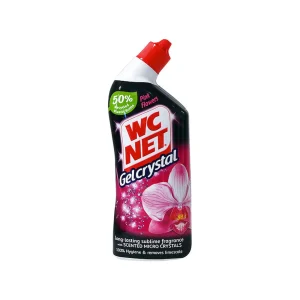 WC NET Crystal Gel Καθαρισμού Λεκάνης με Άρωμα Pink Flowers 750ml