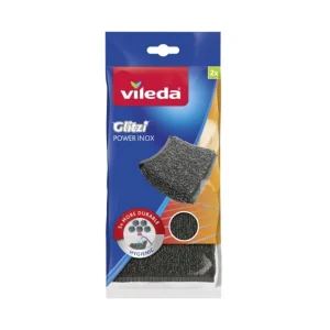 VILEDA Σφουγγαράκι Power Inox για Σκληρές Επιφάνειες 2 Τεμάχια