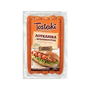 TOSTAKI Λουκάνικα Φρανκφούρτης 270g