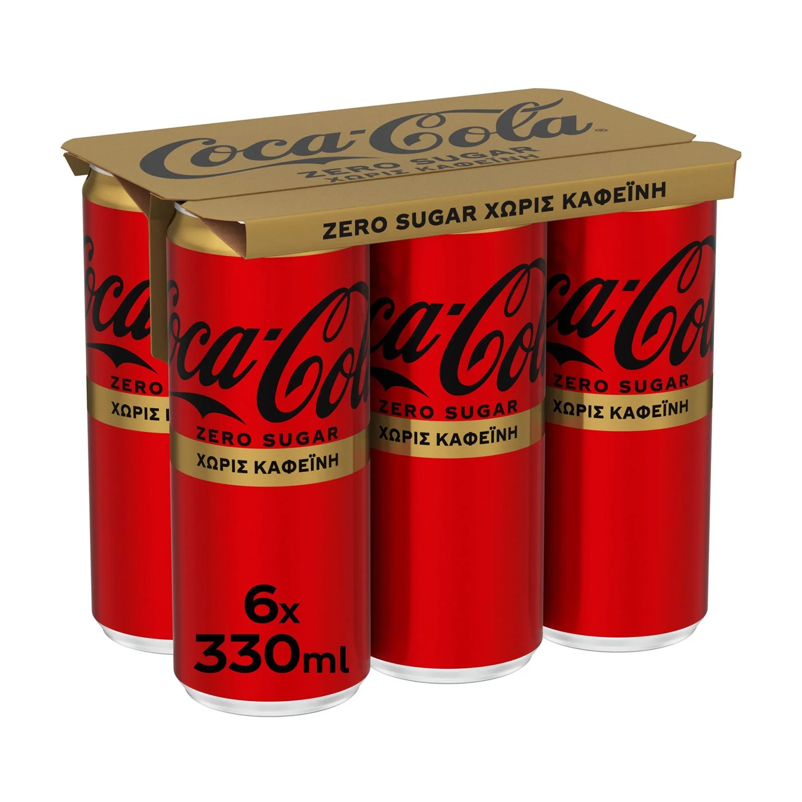 COCA COLA Zero xωρίς Kαφεΐνη Χωρίς ζάχαρη 6x330ml