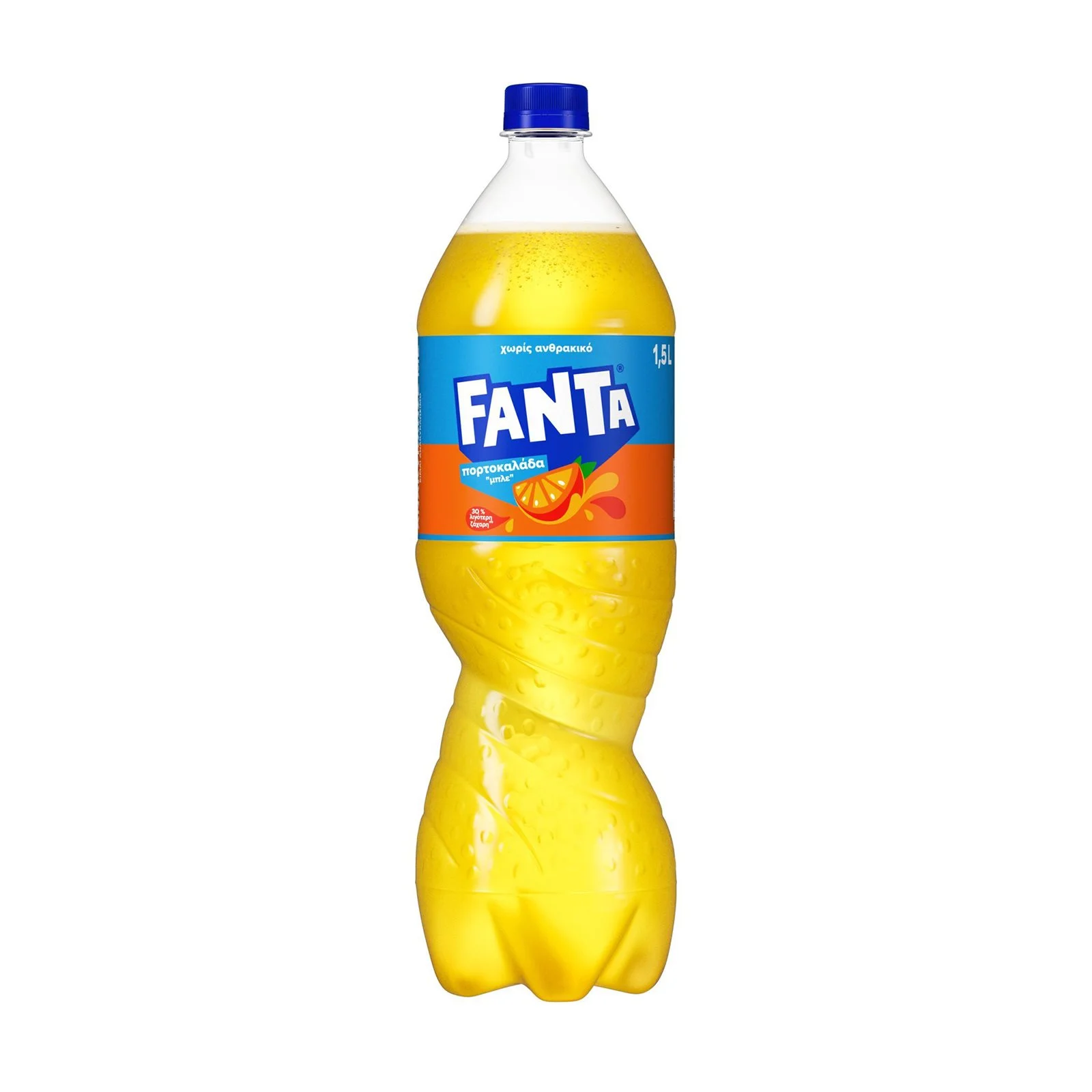 FANTA Πορτοκαλάδα Μπλε χωρίς Ανθρακικό 1,5lt