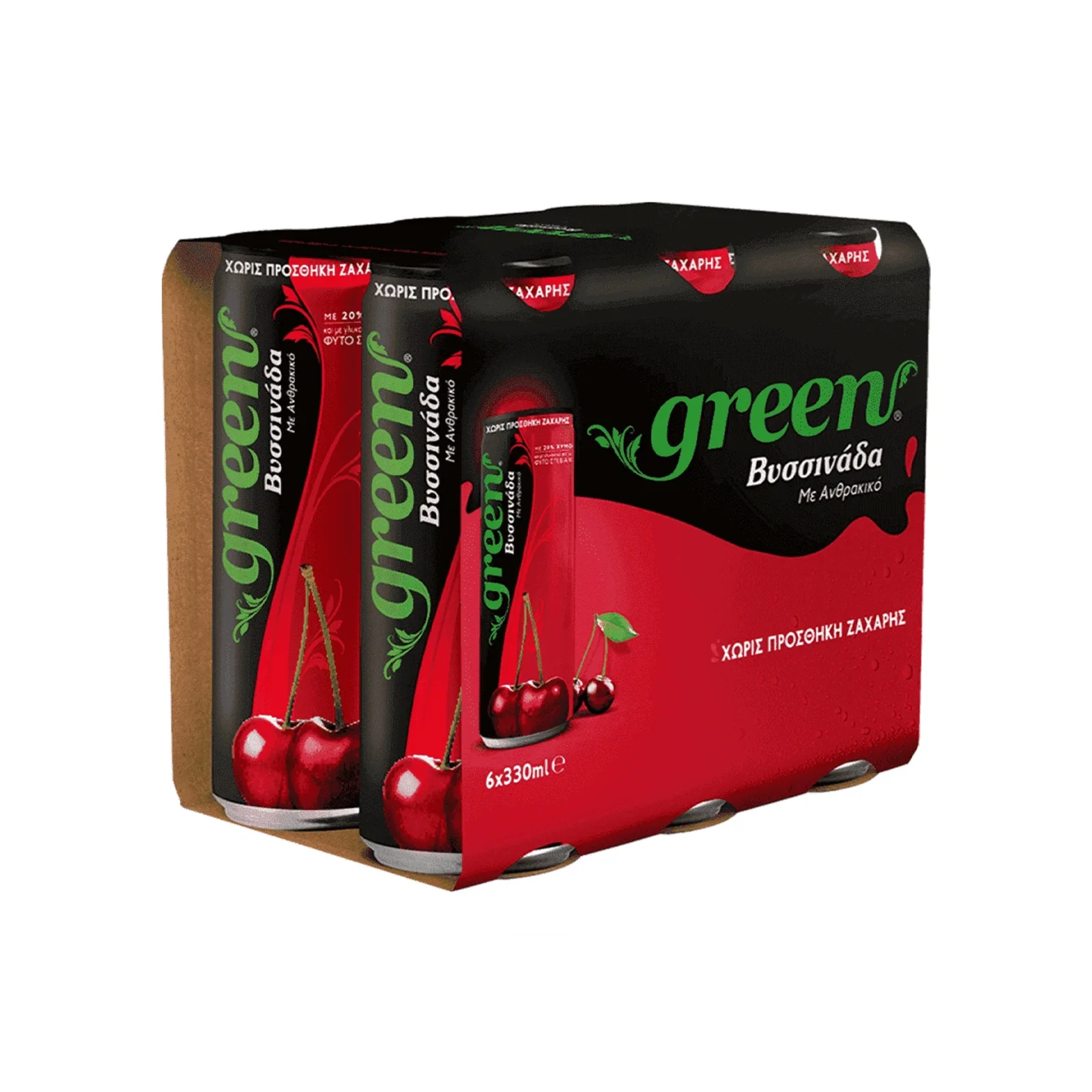 GREEN Βυσσινάδα Κουτί 6x330ml