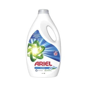 ARIEL Alpine Υγρό Απορρυπαντικό Ρούχων 50Μεζούρες 2.5lt