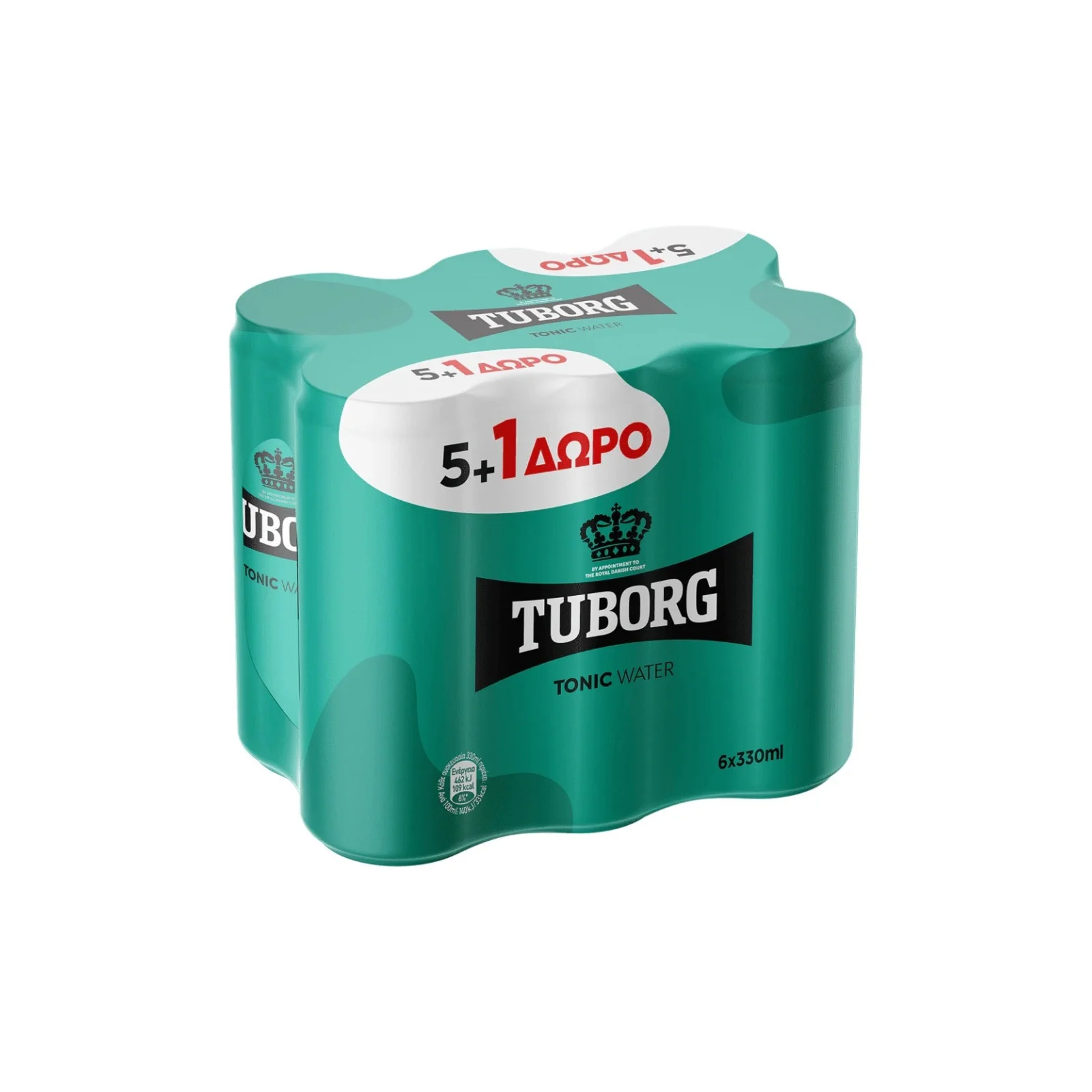 TUBORG Τόνικ Κουτί 330ml 5+1 Δώρο