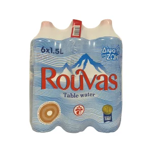 ΡΟΥΒΑΣ Φυσικό Επιτραπέζιο Νερό 6 x 1,5 lt