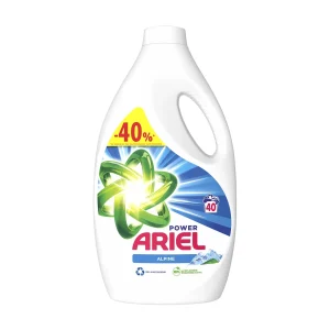 ARIEL Power Απορρυπαντικό Ρούχων Υγρό Alpine 40 πλύσεις