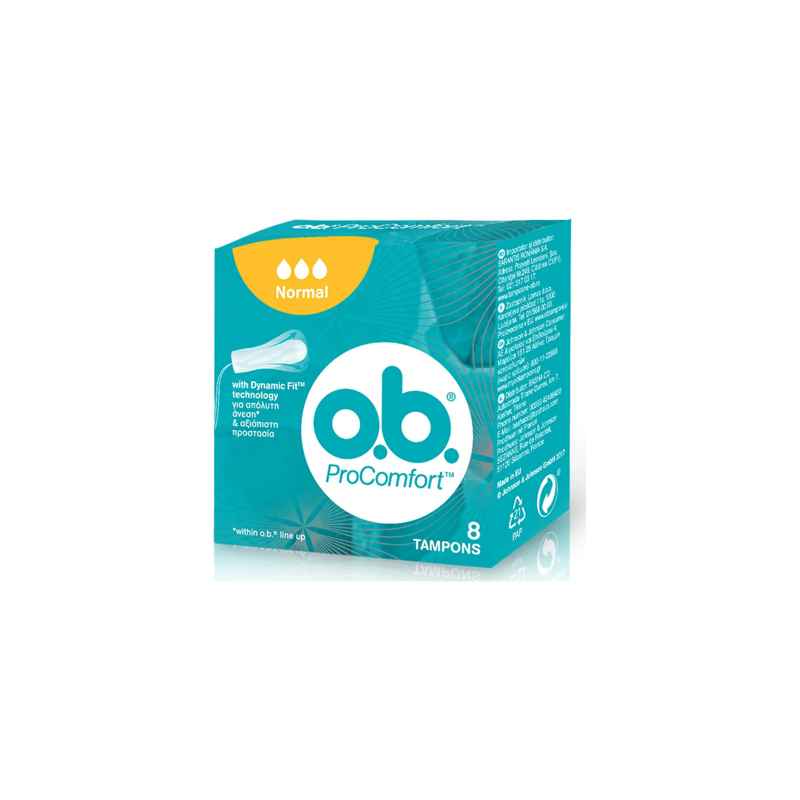 O.B. Ταμπόν ProComfort Normal για Κανονική Ροή 8τμχ - Image 2