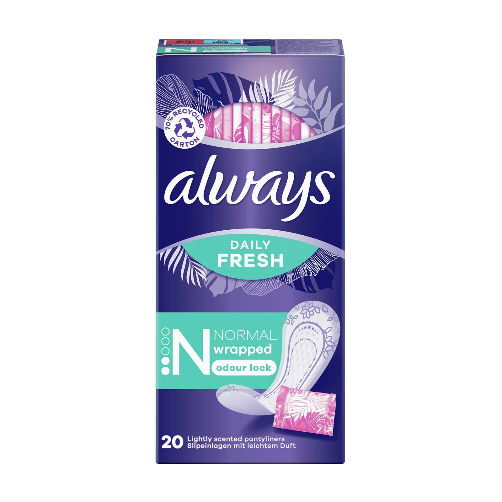 ALWAYS Daily Fresh Σερβιετάκια Normal 20τεμ - Image 2