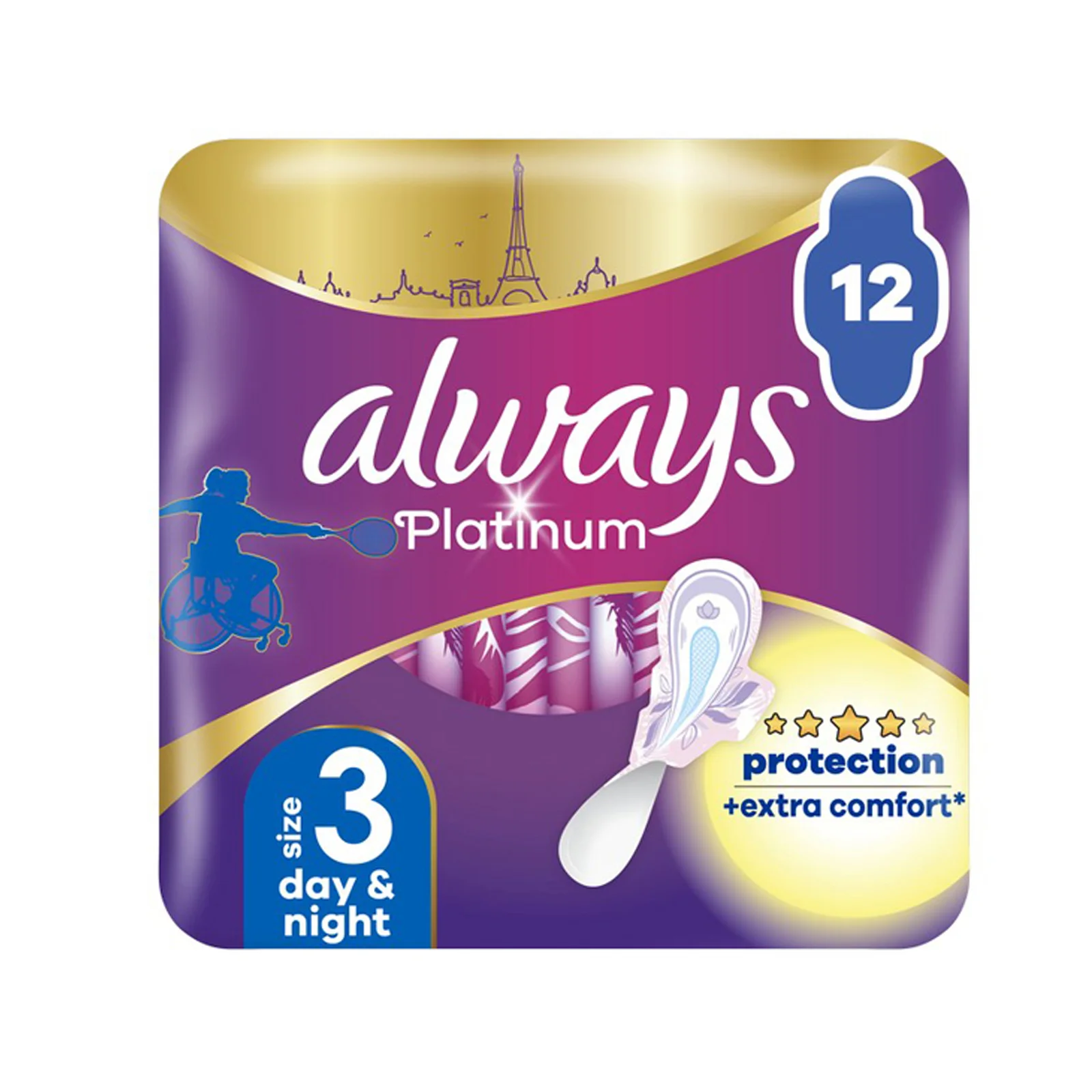 ALWAYS Platinum Ultra Night Σερβιέτες 12τεμ - Image 2