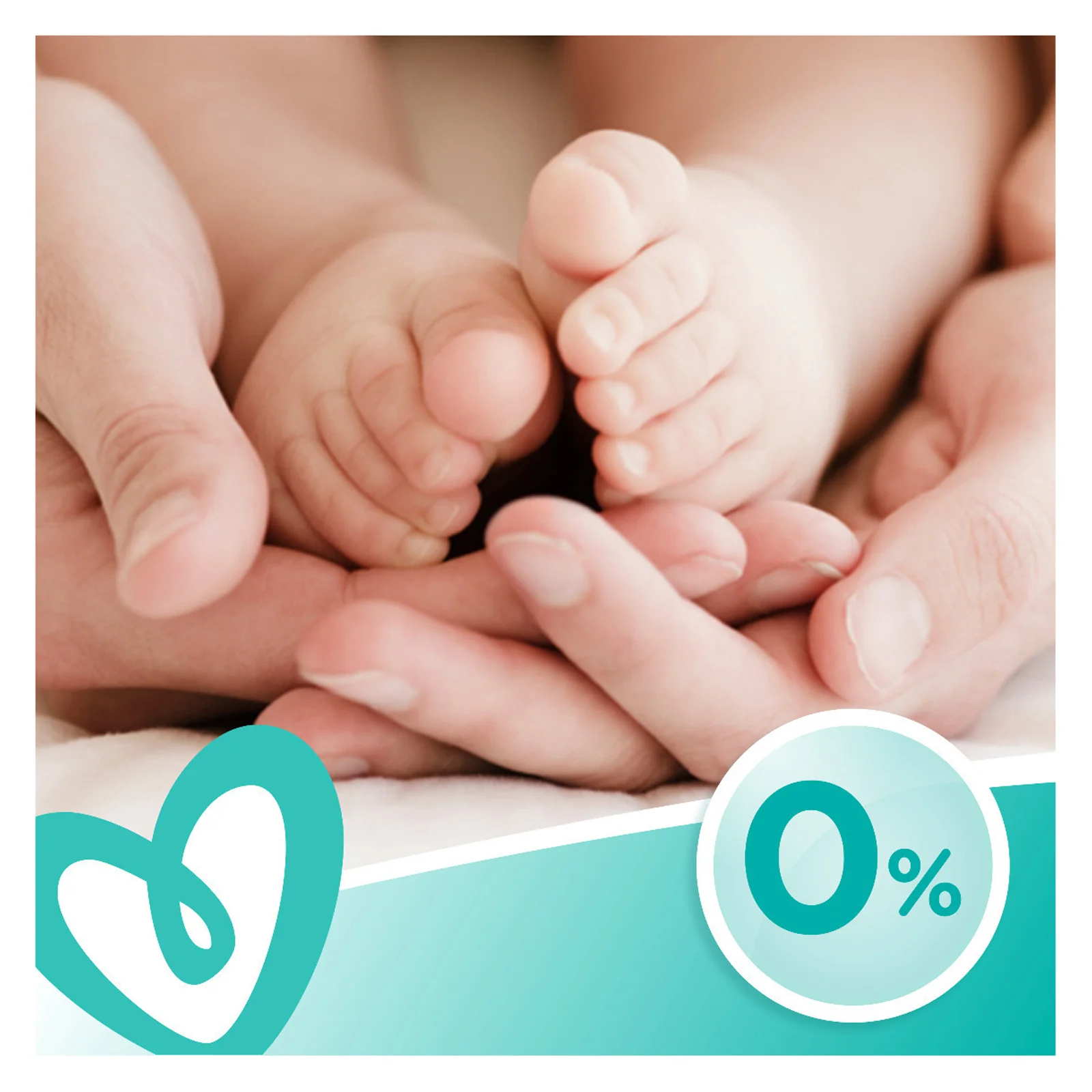 PAMPERS Sensitive Μωρομάντηλα χωρίς Άρωμα, Οινόπνευμα & Parabens 52τμχ - Image 4