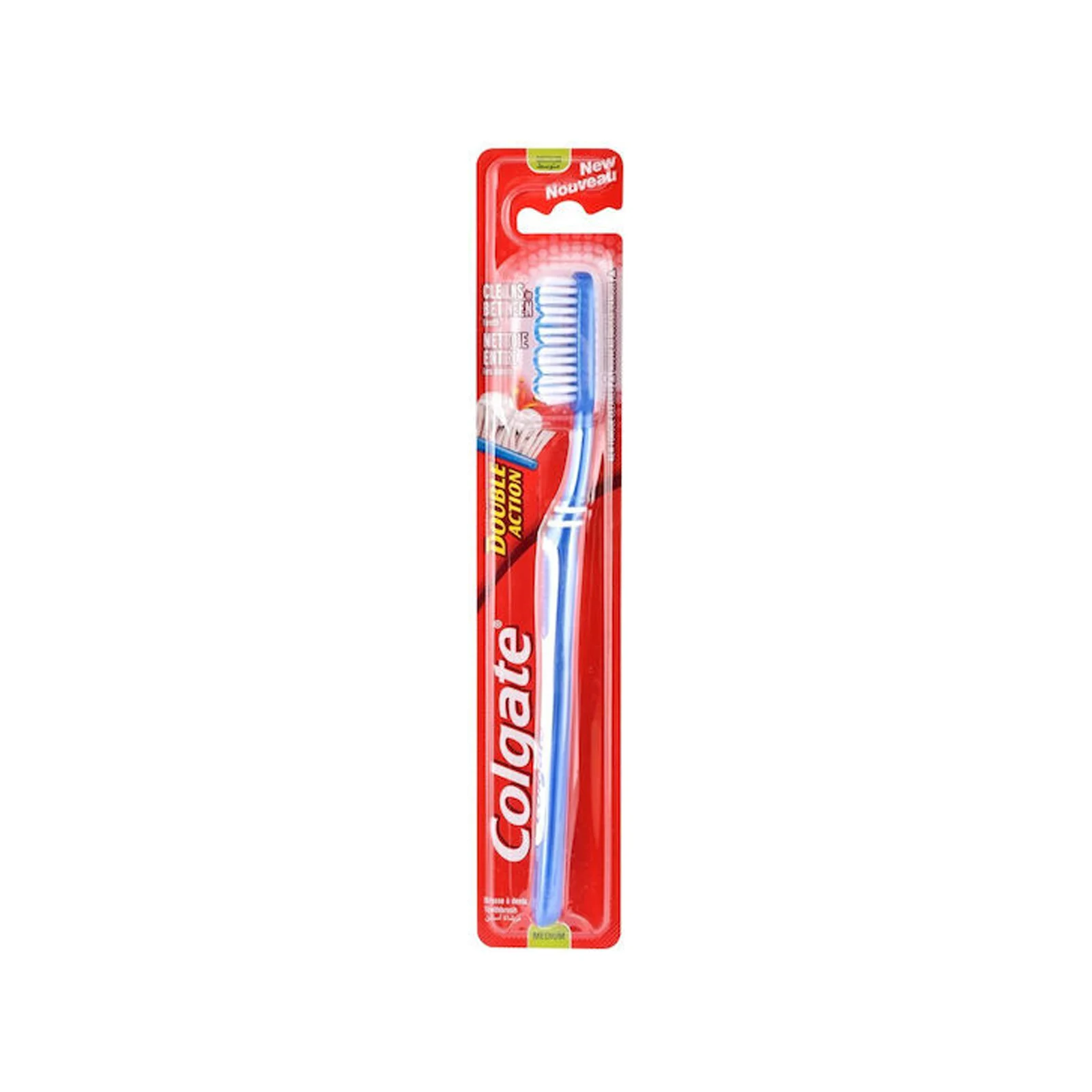 COLGATE Double Action Οδοντόβουρτσα Medium Γαλάζιο