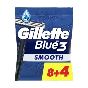 GILLETTE Blue 3 Ξυραφάκια Μιας Χρήσης Smooth 8τεμ +4 Δώρο