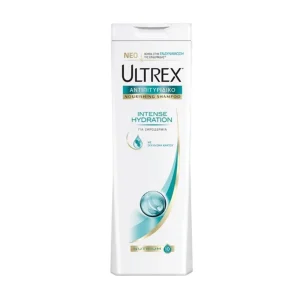 ULTREX Σαμπουάν Αντιπιτυριδικό Intense Hydration για Ξηροδερμία 360ml