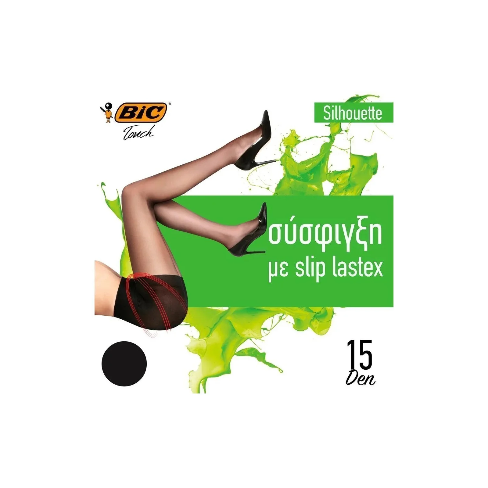 BIC Silhouette Καλσόν Ελαστικό Μαύρο 15D Small