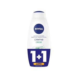 NIVEA Promo Κρεμώδες Αφρόλουτρο Aloe Vera 750ml 1+1ΔΩΡΟ