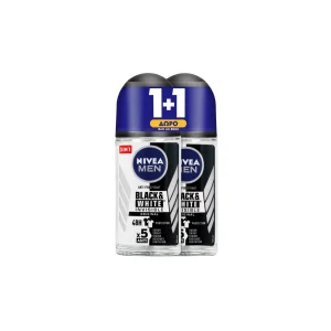 NIVEA Αποσμητικό Roll On Men Black & White Original 50ml 1+1 Δώρο