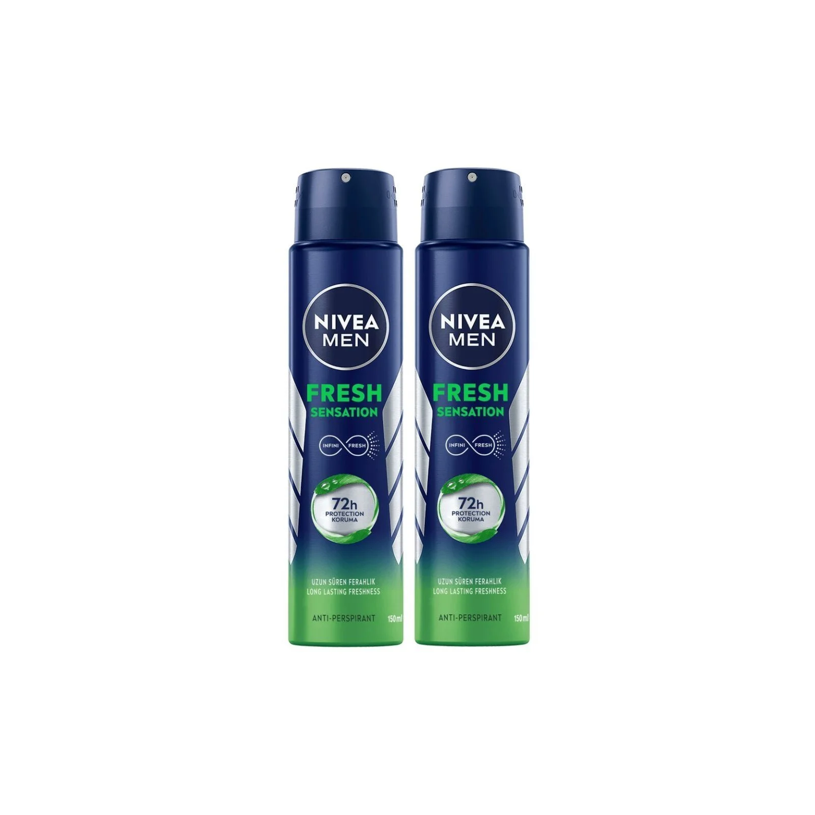 NIVEA Αποσμητικό Spray Men Fresh Sensation 150ml 1+1 Δώρο